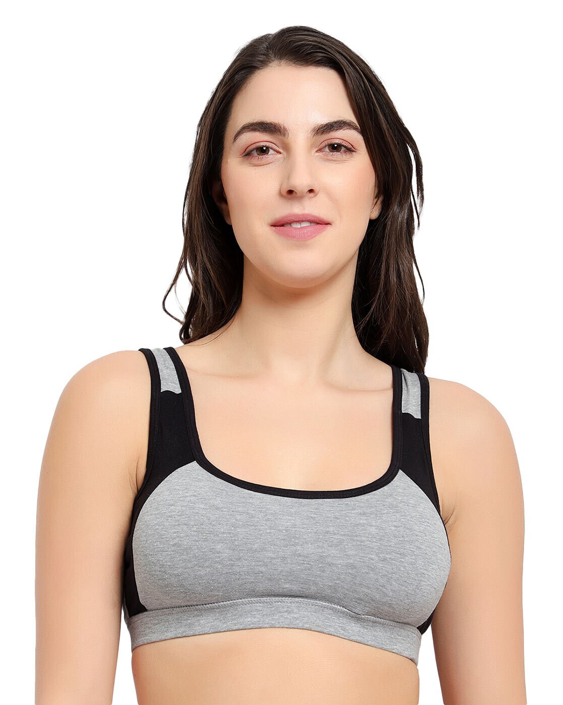 Buy sheBAE Women/Girls Sport Bra/Padded Sports Bra with Detachable Pads  Racer Back /grey Online at Best Prices in India - JioMart.