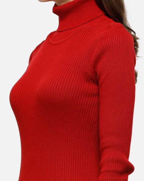 KALPANA High neck self design pullover