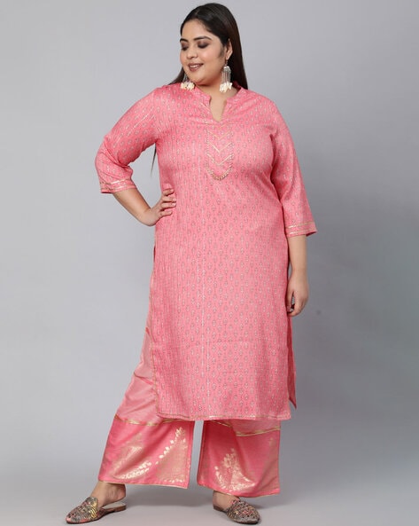 Buy Pink Kurta And Dupatta Chanderi Bottom Self Cotton Bandhani Set For  Women by House of Pink Online at Aza Fashions.