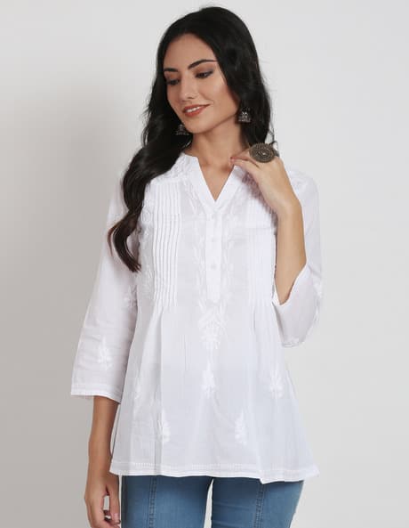 Buy White Kurtis \u0026 Tunics for Women by 