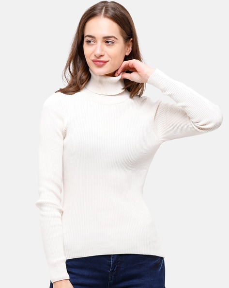 White jumper clearance high neck