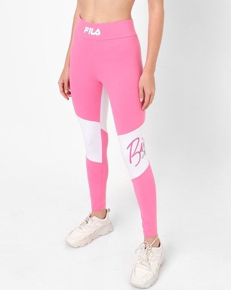 Buy Hot Pink Leggings for Women by FILA Online