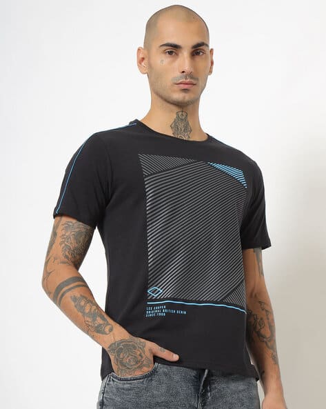 Buy Black Tshirts for Men by LEE COOPER 