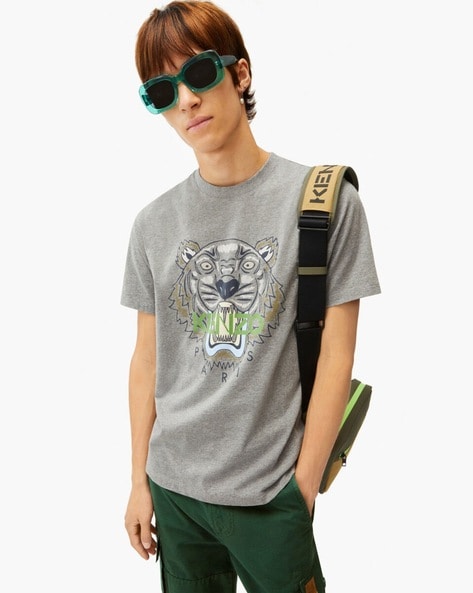 Grey kenzo shop t shirt mens