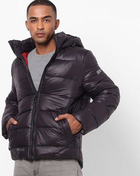 mens puffer hoodie