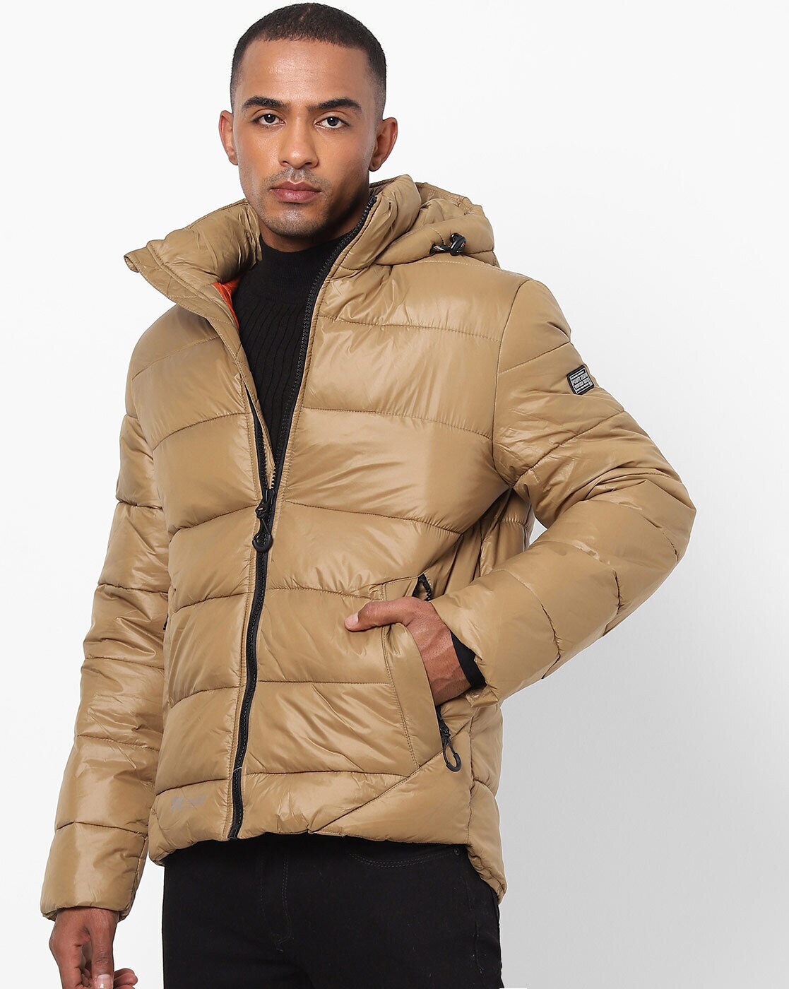 mens puffer hoodie