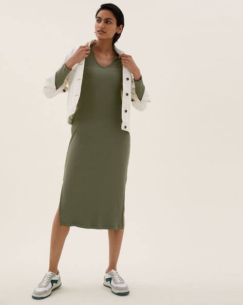 Buy Khaki Dresses for Women by Marks 
