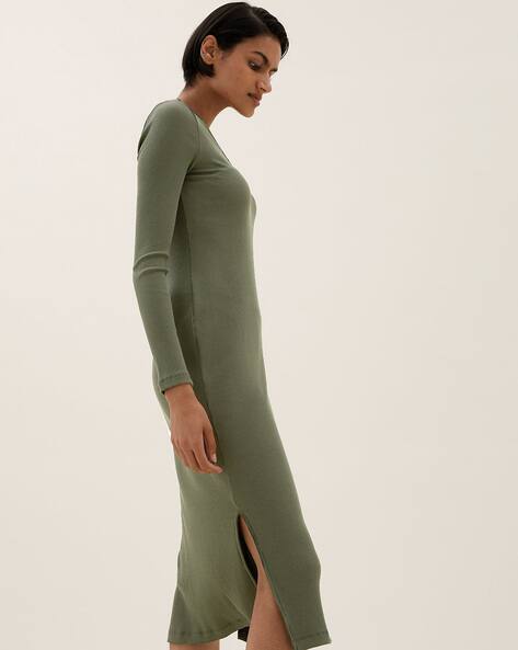 Buy Khaki Dresses for Women by Marks 