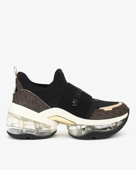 Buy Michael Kors Olympia Extreme Slip-On Sneakers | Brown Color 