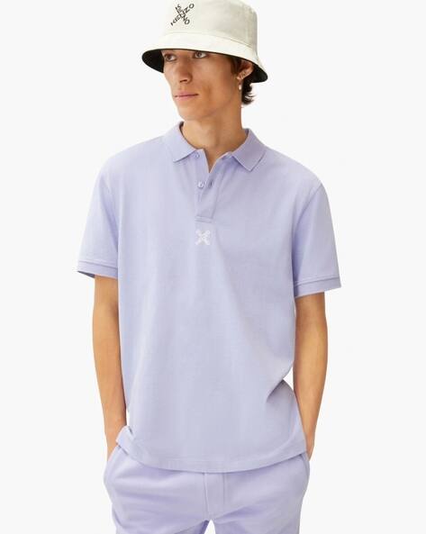 Buy KENZO Brand Print Polo T-shirt 