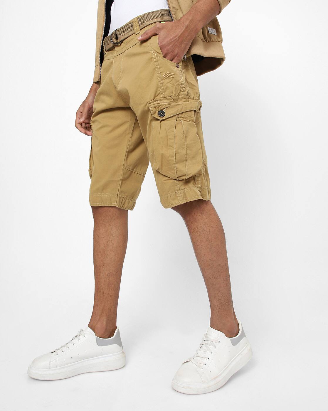 Buy Camel Brown Shorts \u0026 3/4ths for Men 