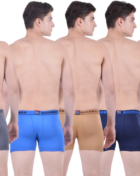 Buy DOLLAR LEHAR Pack Of 3 Dollar Lehar Mens Assorted Interlock Pocket  Trunk