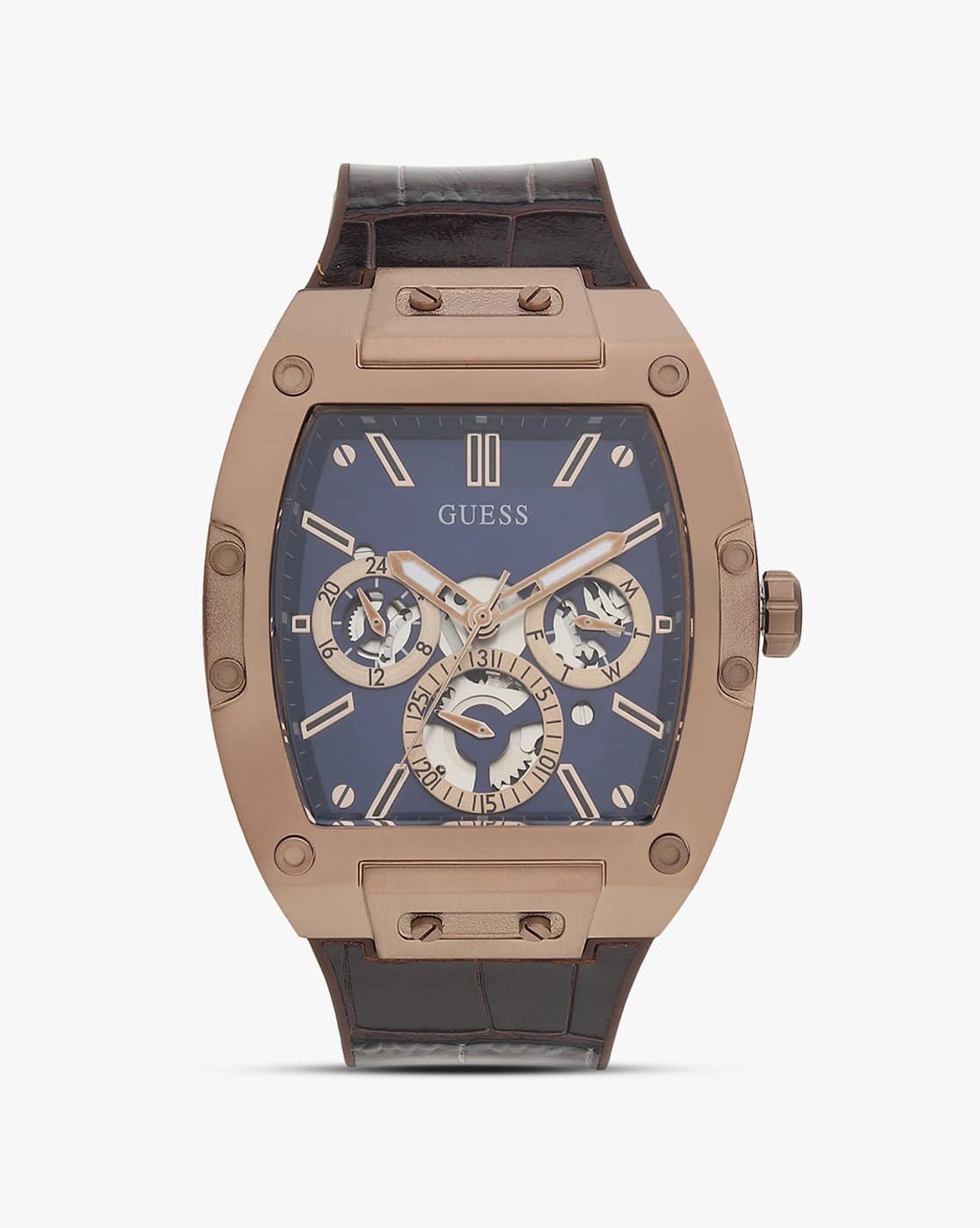 GUESS GW0202G2 Analogue Watch with Tang Buckle For Men (Brown, OS)