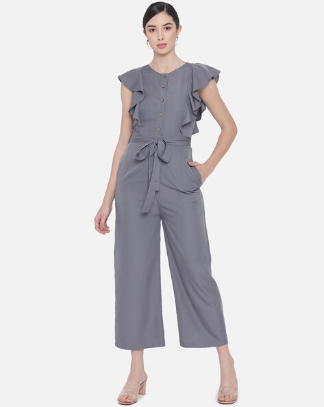 all grey jumpsuit