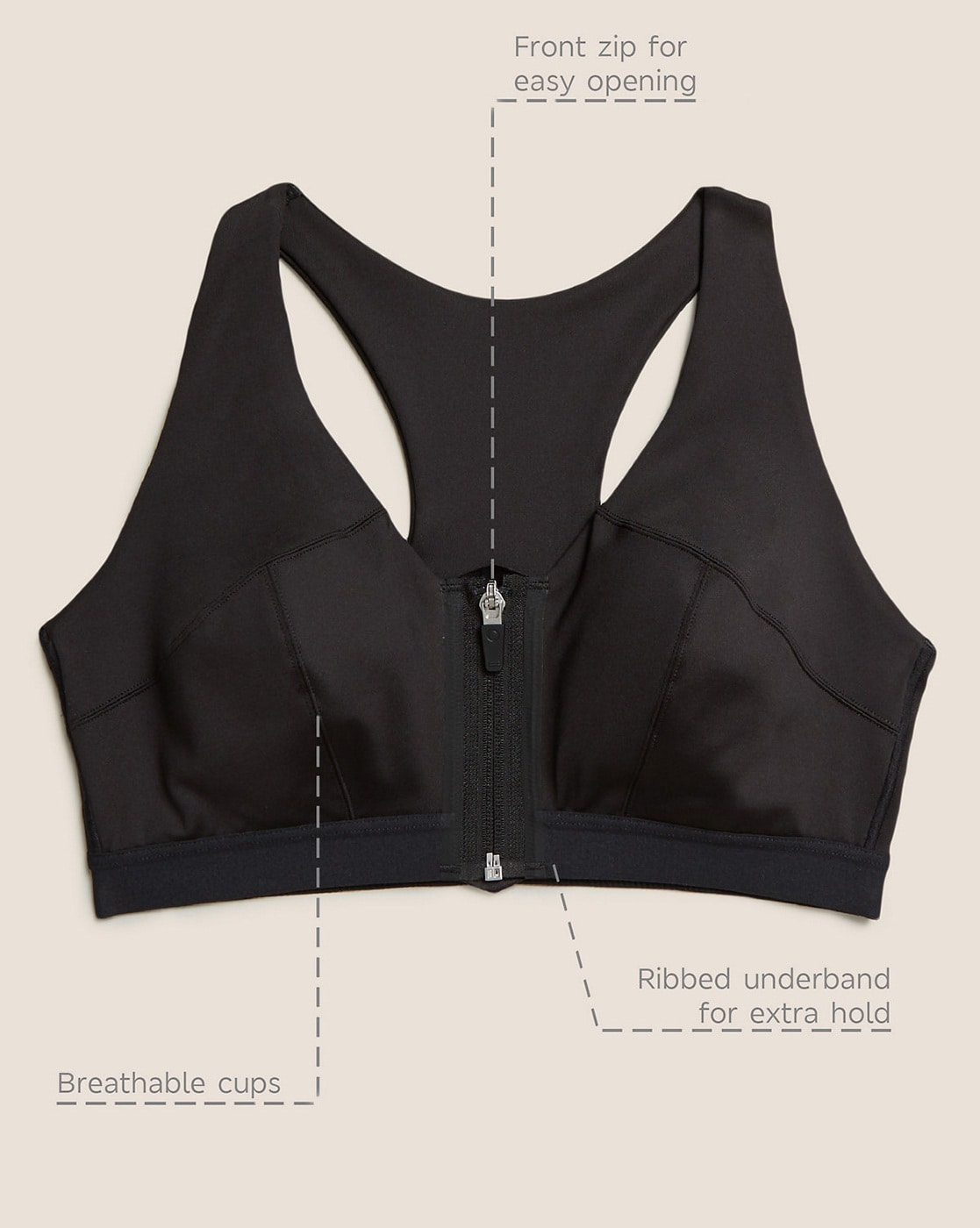 Ultimate Support Non-Wired Sports Bra