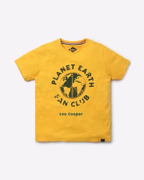 Graphic Print Slim Fit Round-Neck T-shirt-image-21