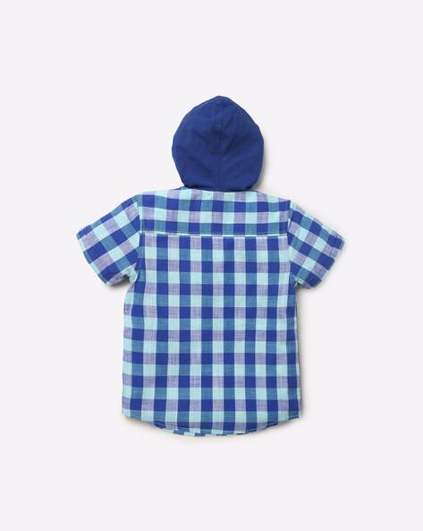 Checked Hooded Shirt view 2