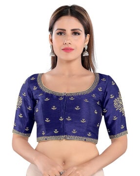 None Brand Blue Designing blouse at Rs 499/piece in Unnao