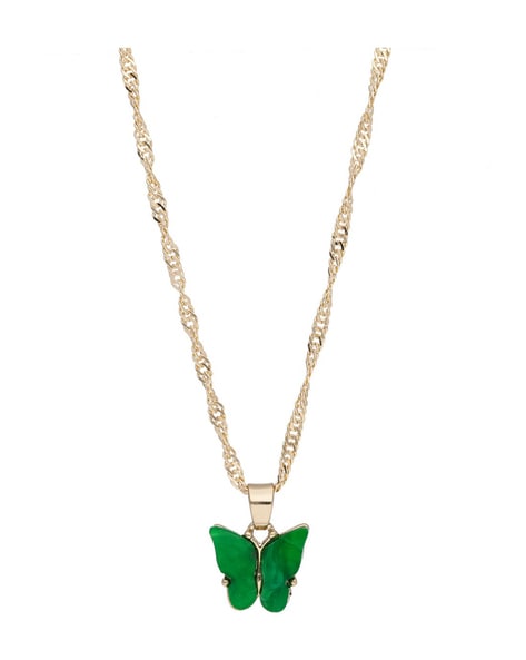 The Social Butterfly Effect - green - Paparazzi necklace – JewelryBlingThing