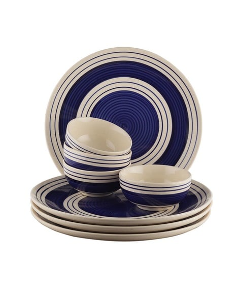 Striped shop dinner set