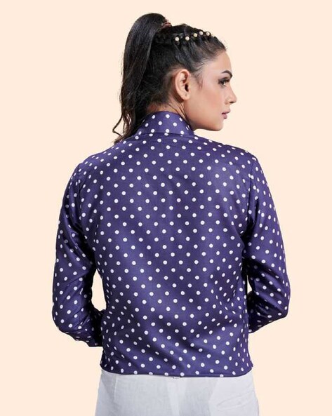 Belle Poque Women's Polka Dots Shirt Tops