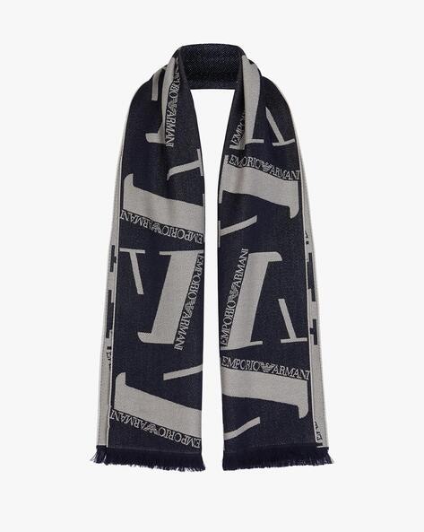 Buy Black Grey Scarves for Men by EMPORIO ARMANI Online Ajio