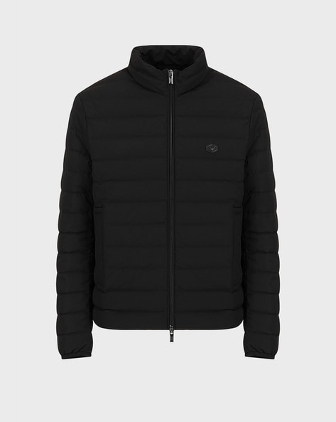 Buy EMPORIO ARMANI Regular Fit Quilted Zip-Front Jacket Buy EMPORIO ARMANI Regular Fit Quilted Zip-Front Jacket