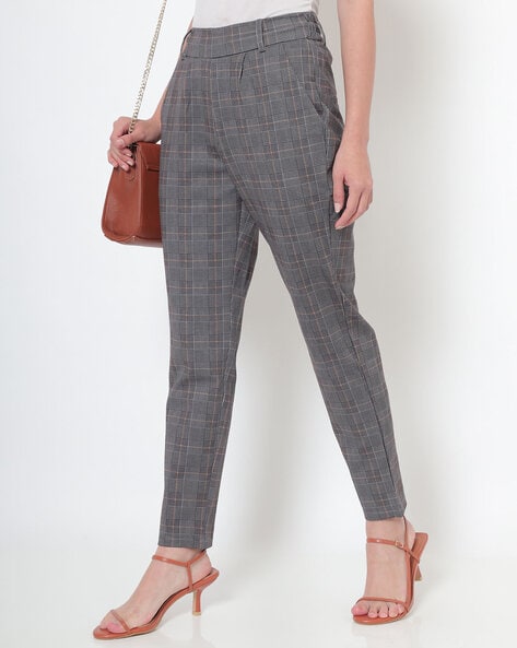 SHEIN SXY Plus Plaid Print Skinny Pants | SHEIN IN