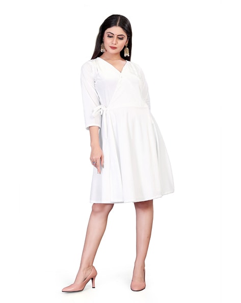 Long sleeve white dress  Cute Cottons