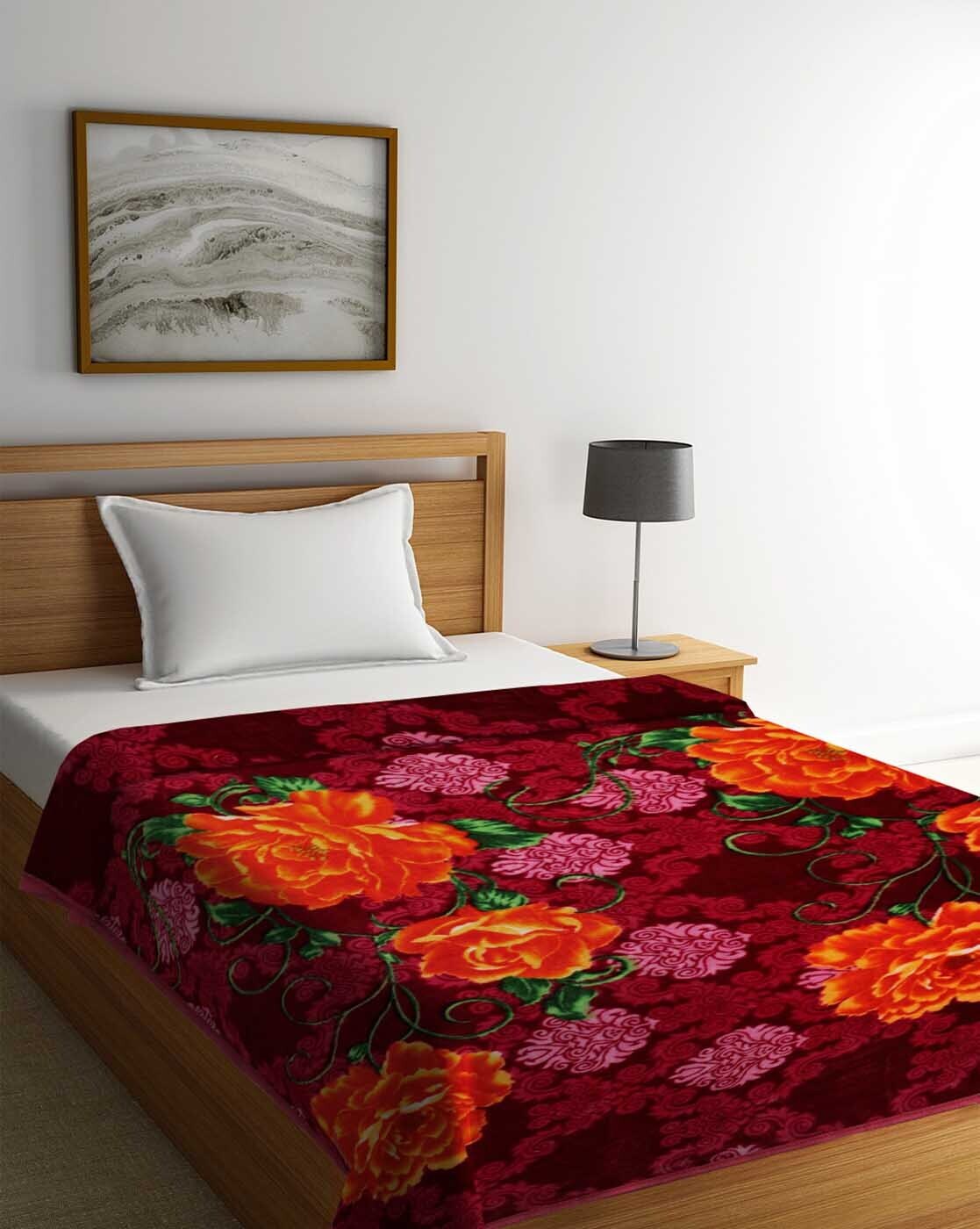 Bombay dyeing mink discount blanket