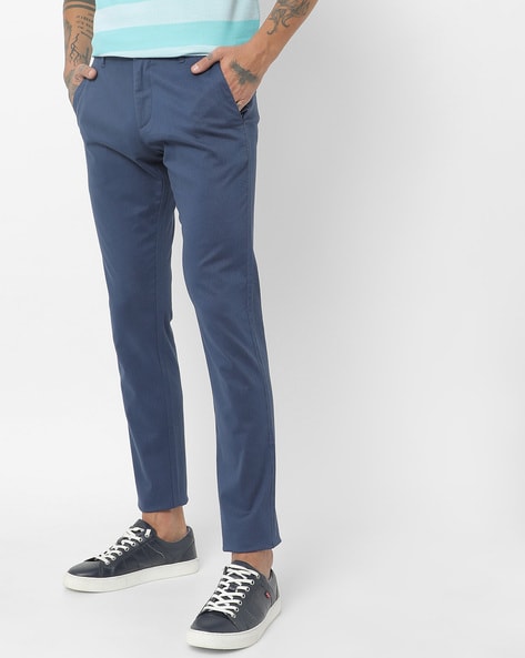 Buy Louis Philippe Navy Trousers Online  800521  Louis Philippe