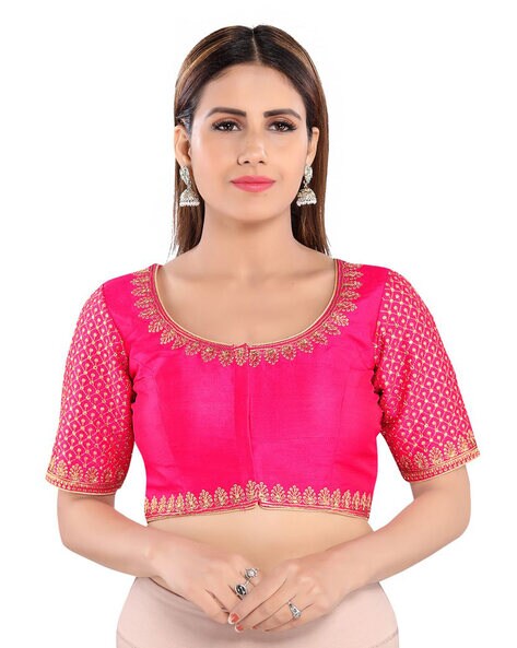 Buy Navy-Blue Blouses for Women by Vamas Online