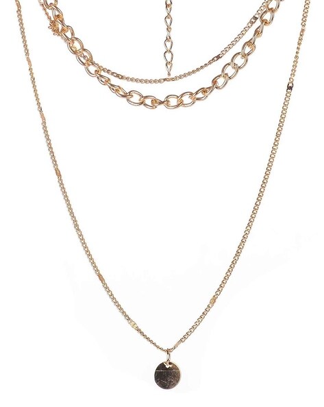 Buy Gold-Toned Necklaces & Pendants for Women by POPLINS Online