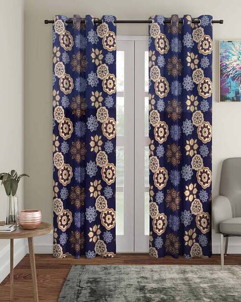 Cortina Eyelet Curtain Pack of 2 Polyester Window Curtains