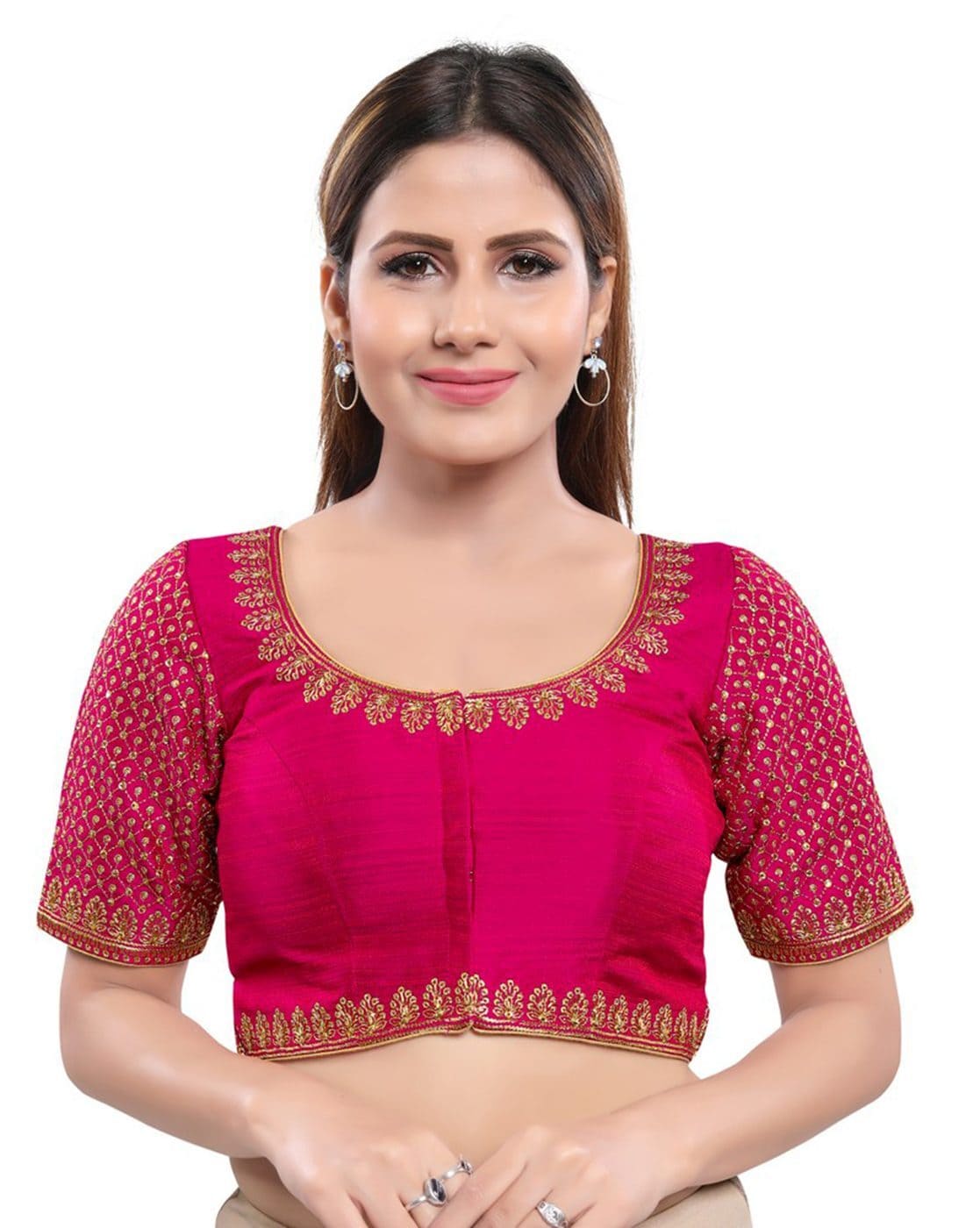 Buy Magenta Blouses for Women by Vamas Online