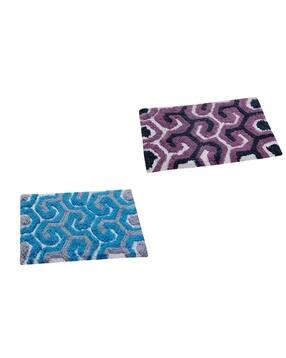 aazeem Set of 2 Anti Skid Cotton Door Mat 16"x24"-picture-10
