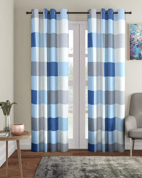 Cortina Eyelet Curtain Pack of 2 Polyester Door Curtains