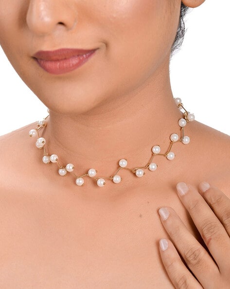 Classic Pearl Layered Necklace – Amama