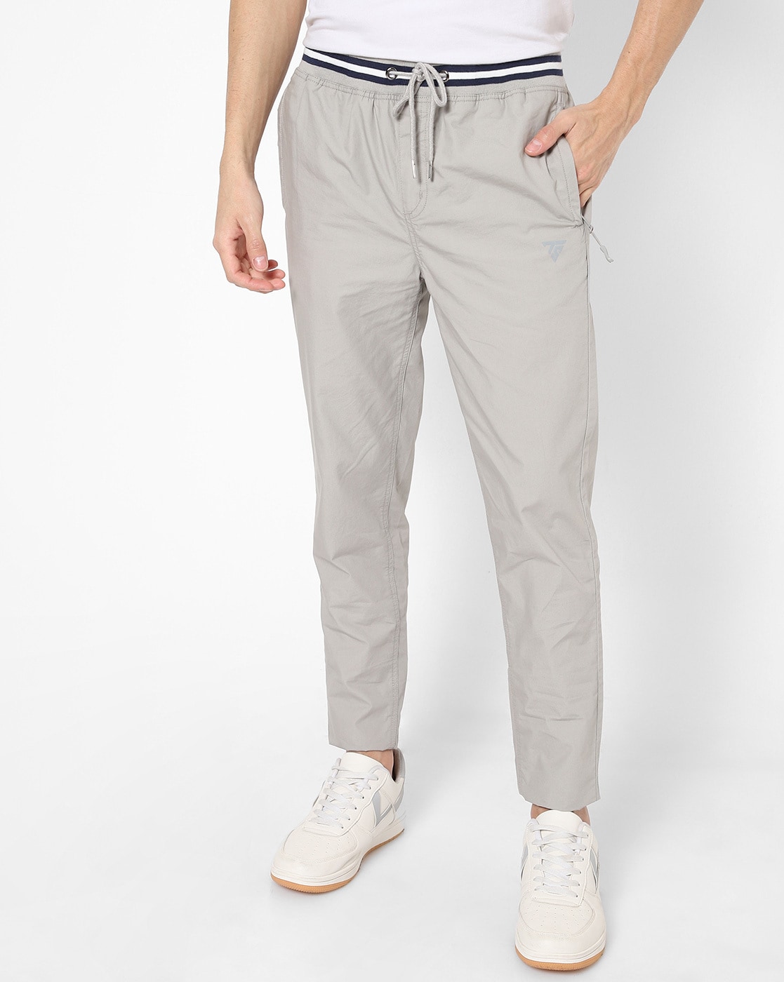 Buy Grey Melange Track Pants for Women by AJIO Online | Ajio.com