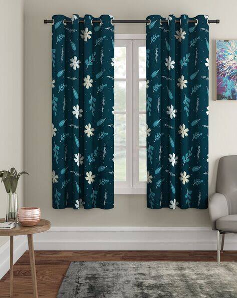 Cortina Eyelet Curtain Pack of 2 Printed Window Curtain