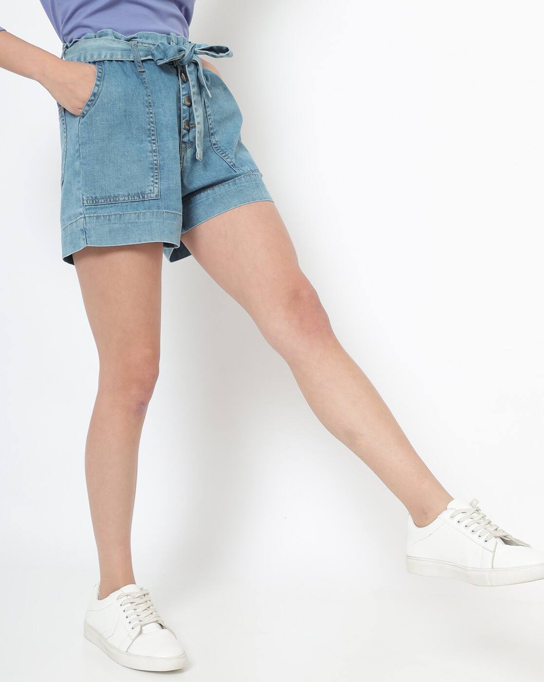 Buy Blue Shorts for Women by KRAUS 