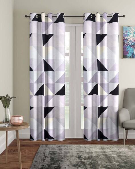 Cortina Eyelet Curtain Pack of 2 Polyester Door Curtains