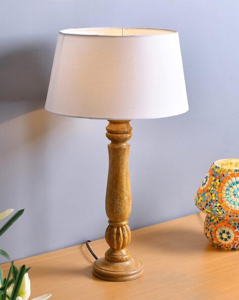 Wood base 2024 bedside lamps