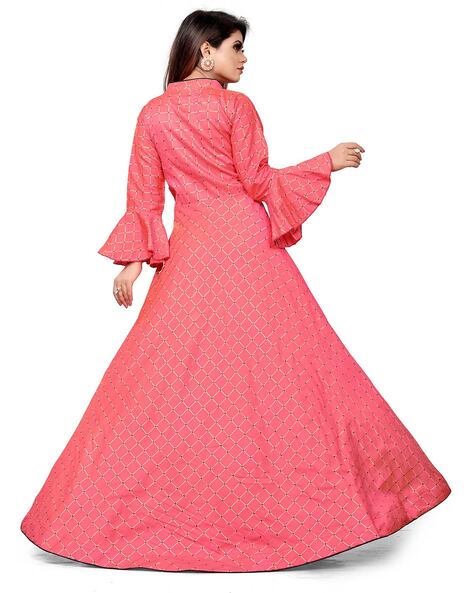 Cotton KA Designer Long Gown, Feature : Skin friendly, Age Group : Adults  at Best Price in Rajkot