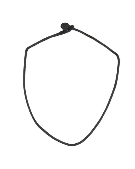 3mm Black Satin Cord Necklace - 18 inch
