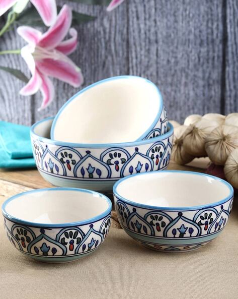 Ceramic serving bowls on sale with lids sets