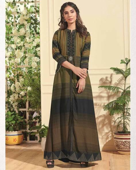 green emerald velvet dress Saveri