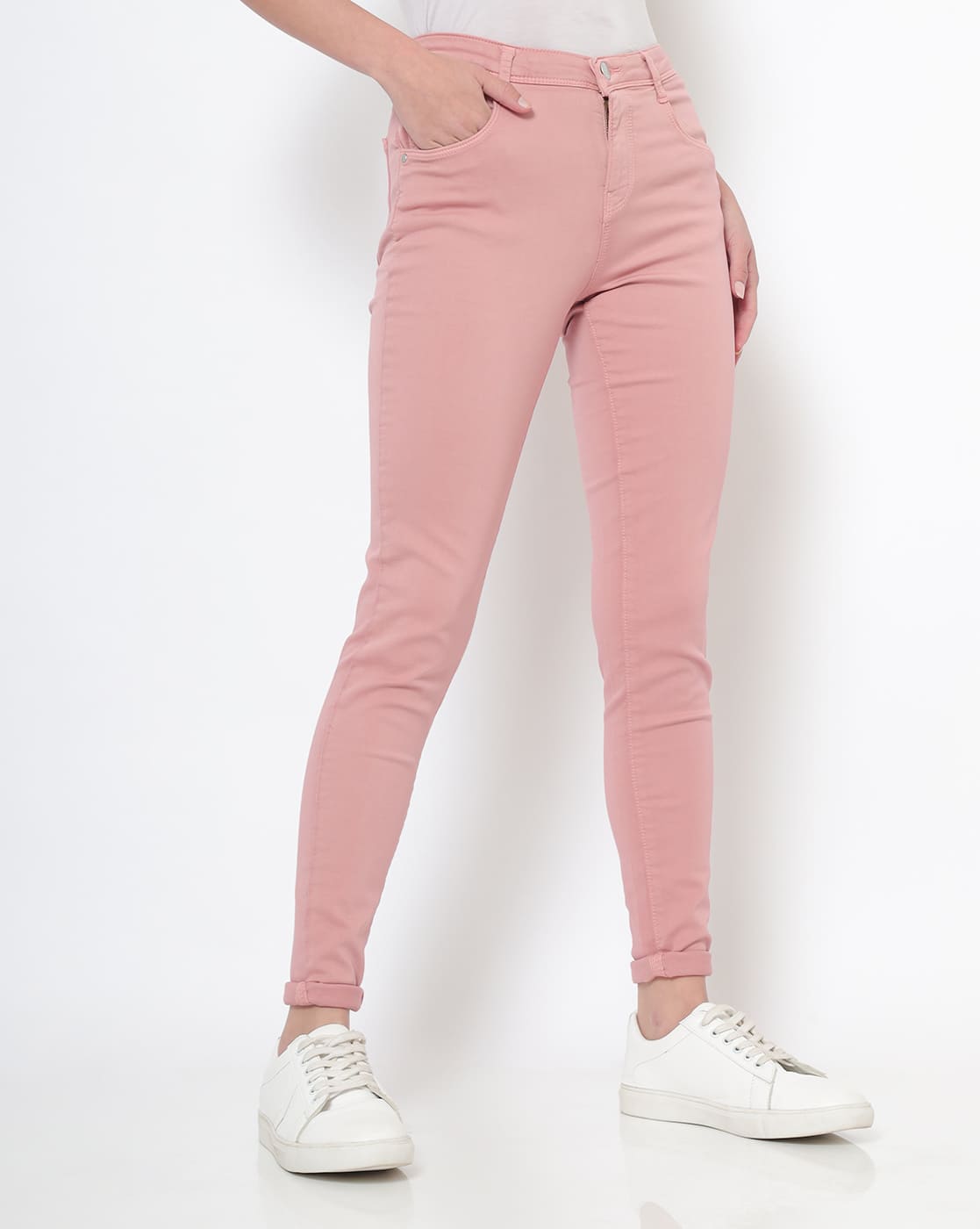 Pantalon Femme Camaieu Pantalon Rose Pantalon 3/4 Rose Fushia