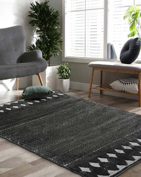 Buy Black Rugs, Carpets & Dhurries for Home & Kitchen by AAZEEM