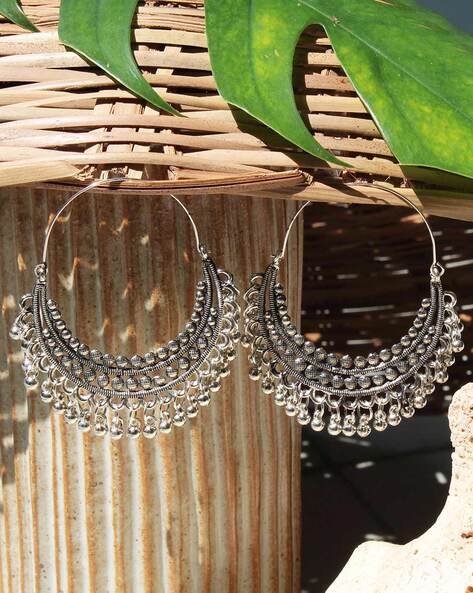 Ghungroo Hoop Earrings for Girls | FashionCrab.com | Girls earrings, Hoop  earrings, Bold statement jewelry